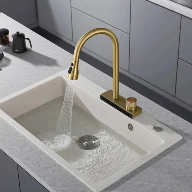 Stylowa Bateria Kuchenna JS-K112BG Conor – Złoto o Szlachetnym Wykończeniu!