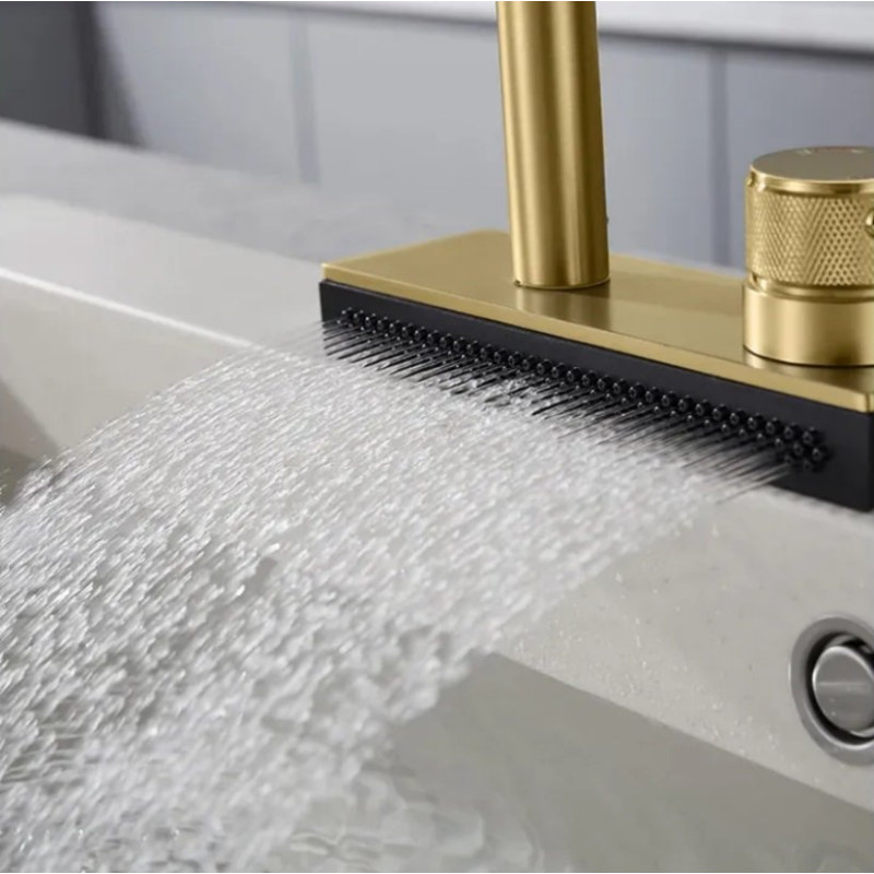 Stylowa Bateria Kuchenna JS-K112BG Conor – Złoto o Szlachetnym Wykończeniu!