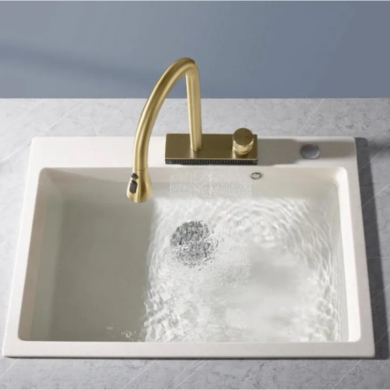 Stylowa Bateria Kuchenna JS-K112BG Conor – Złoto o Szlachetnym Wykończeniu!