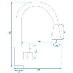 Nowoczesna Bateria Kuchenna CROSS Chrom - Elegancja i Wydajność!