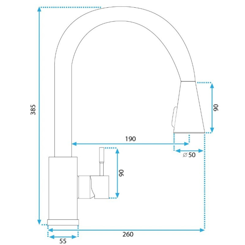Nowoczesna Bateria Kuchenna CROSS Chrom - Elegancja i Wydajność!