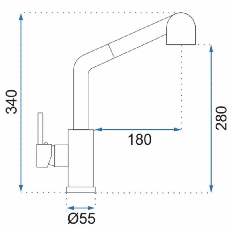 TROY Bateria Kuchenna Czarno-Matowa - Elegancja i Funkcjonalność w Twojej Kuchni