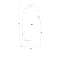 Elegancka Bateria Kuchenna MILD Czarna - Styl i Funkcjonalność