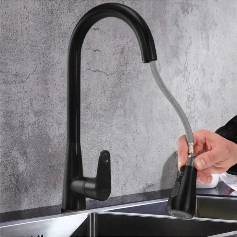 Elegancka Bateria Kuchenna MILD Czarna - Styl i Funkcjonalność