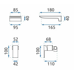 Bateria Umywalkowa Podtynkowa MASON Czarna - Elegancja i Nowoczesność Dla Twojej Łazienki