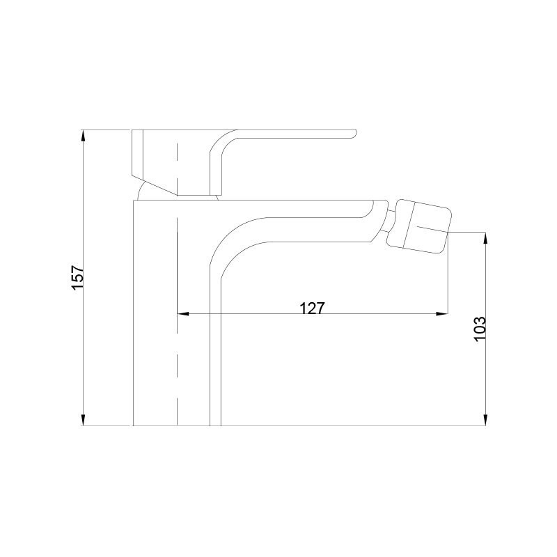 Stylowa Bateria Bidetowa Nyks BB-28-001 - Elegancja i Funkcjonalność w Twojej Łazience