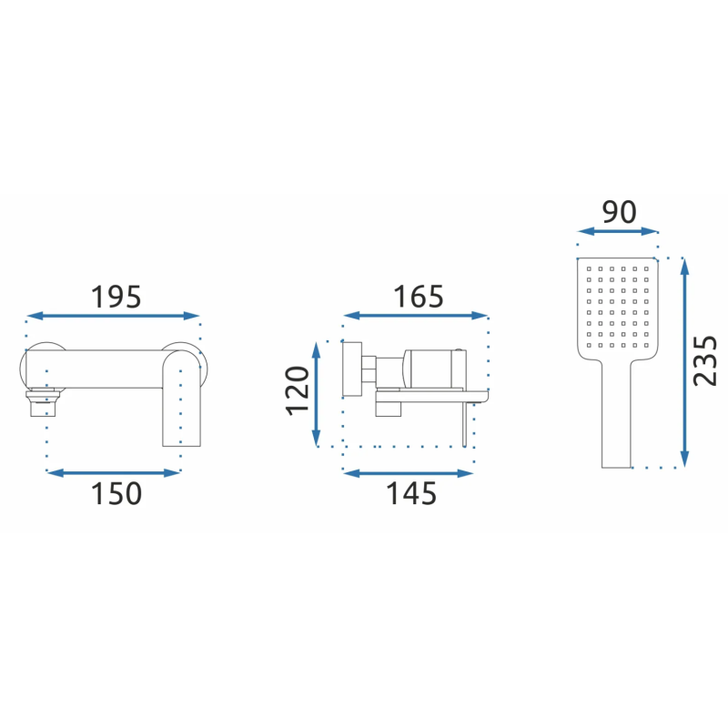 Stylowa Bateria Wannowa My1902-3C Storm Chrome - Elegancja i Funkcjonalność w Twojej Łazience