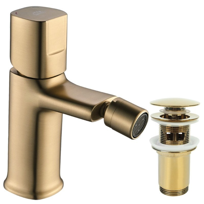 Luksusowa Bateria Bidetowa LAVEO Tores Złoto Champagner - Styl i Funkcjonalność