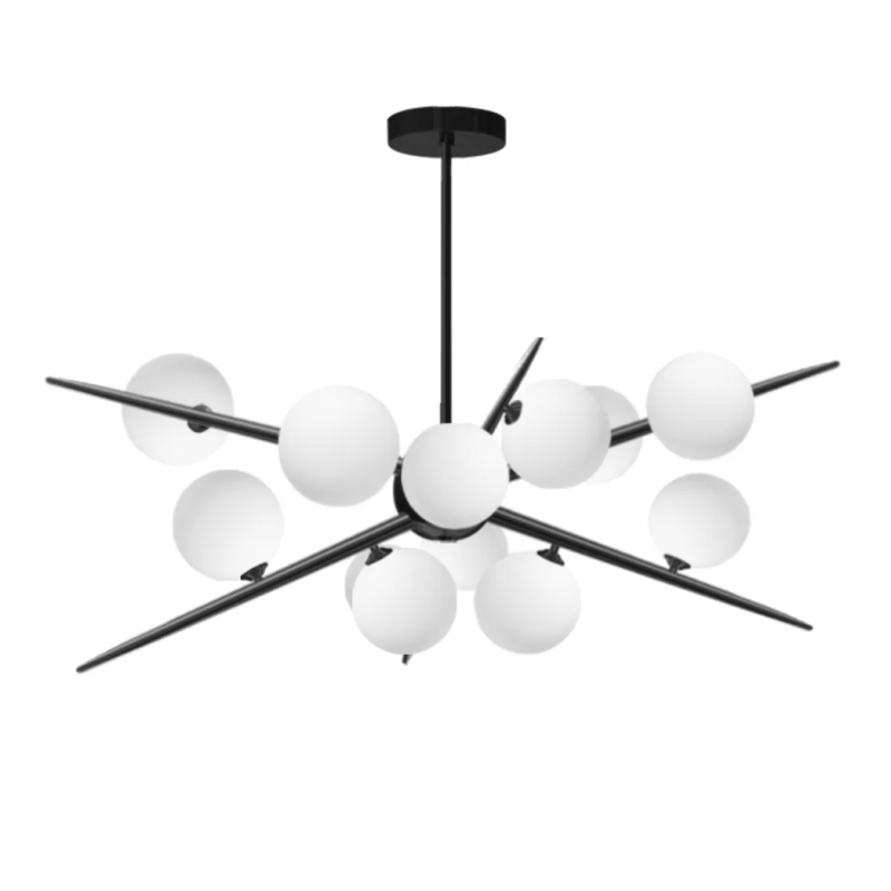 Czarna Lampa APP999-12CP - Nowoczesny Design, Perfekcyjne Oświetlenie