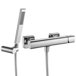 Laveo Tores bateria natryskowa ścienna chrom