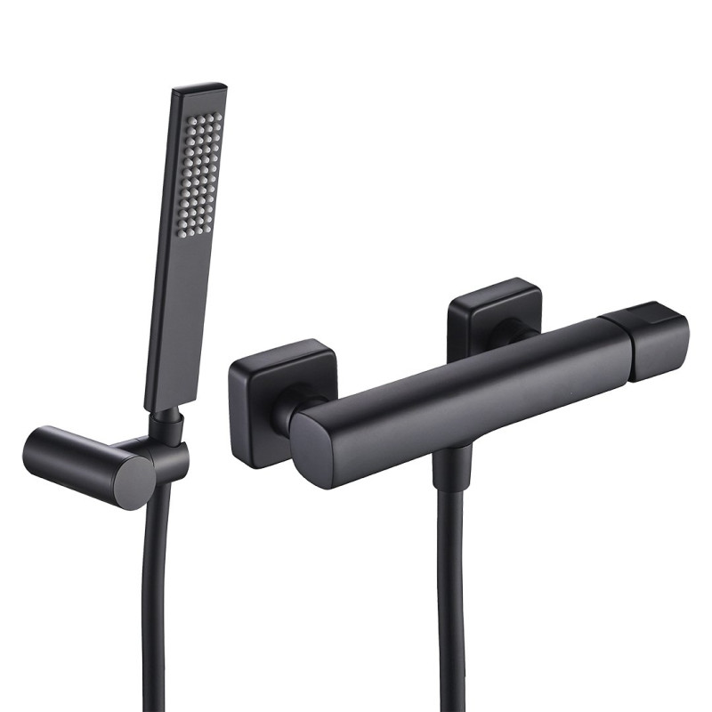 Zestaw natryskowy LAVEO Tores Black - styl i funkcjonalność na Twojej ścianie!