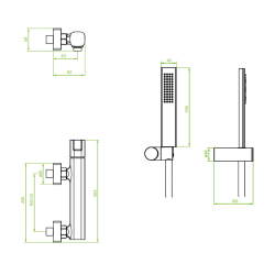 Zestaw natryskowy LAVEO Tores Black - styl i funkcjonalność na Twojej ścianie!