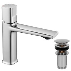 Laveo Tores bateria umywalkowa stojąca chrom