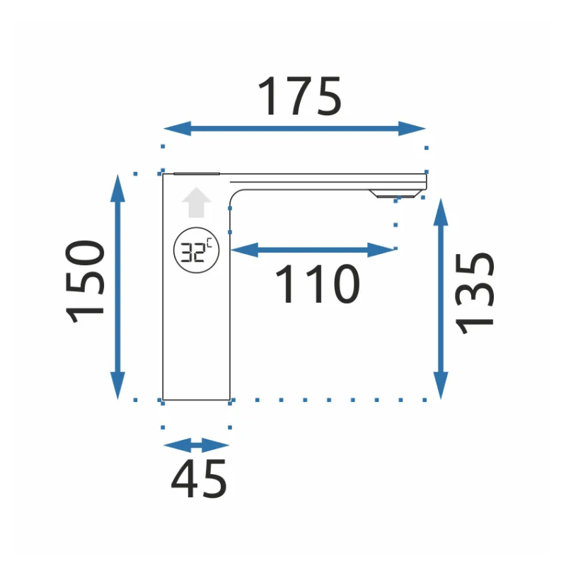 Elegancka Bateria Umywalkowa MILS JS-D001 Niska Chrom—Perfekcja w Każdym Detalu