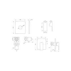 Rewelacyjna Bateria Natryskowa Podtynkowa Nyks - Your Shower Revolution!