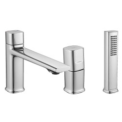 Elegancka bateria wannowa LAVEO Tores chrom z gwarancją 8 lat - idealna do Twojej łazienki!