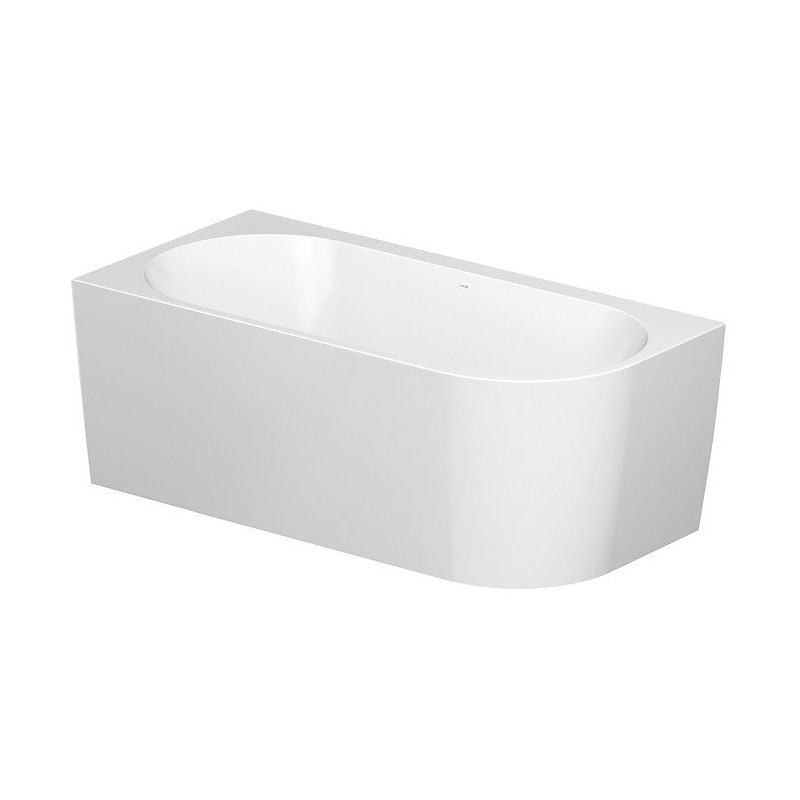 Elegancka wanna wolnostojąca lewostronna Cersanit Crea 170x82 z chromowanym syfonem