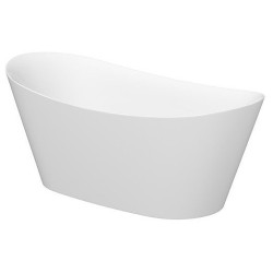 Owalna Wanna Wolnostojąca Cersanit Inverto 170x80, syfon chromowany - Elegancja w Twojej Łazience