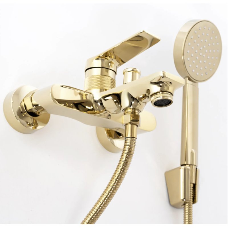 Ekskluzywna Bateria Wannowa VIRAL Złoto Glamour Premium