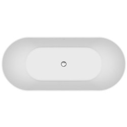 Owalna Wanna Wolnostojąca Cersanit Inverto 180x80 z Syfonem Chrom dla Twojego SPA