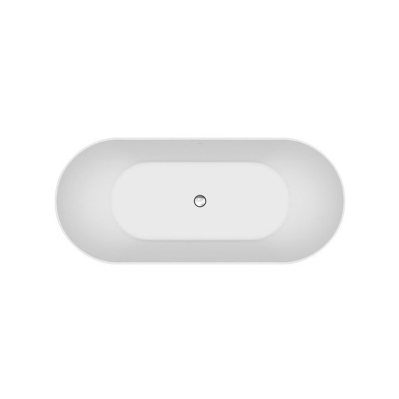 Owalna Wanna Wolnostojąca Cersanit Inverto 180x80 z Syfonem Chrom dla Twojego SPA