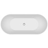 Owalna Wanna Wolnostojąca Cersanit Inverto 180x80 z Syfonem Chrom dla Twojego SPA
