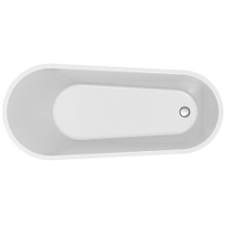 Elegancka Wanna Wolnostojąca Zen Cersanit 167x72 z Syfonem i Nóżkami - Biała Luksusowa Oaza