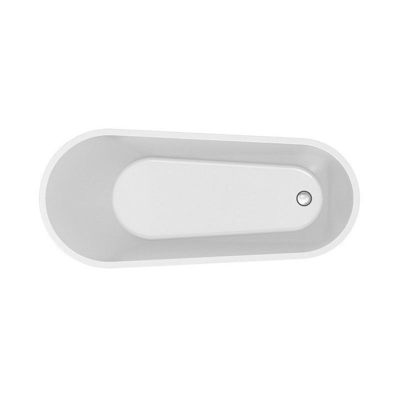 Elegancka Wanna Wolnostojąca Zen Cersanit 167x72 z Syfonem i Nóżkami - Biała Luksusowa Oaza