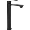 Fashionable Black Bathroom Basin Tap VIRAL High Spout JS-634901-1B