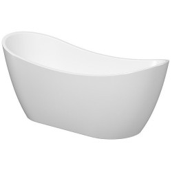 Elegancka wanna owalna Zen 182x71 Cersanit z syfonem chrom - stylowo i funkcjonalnie!