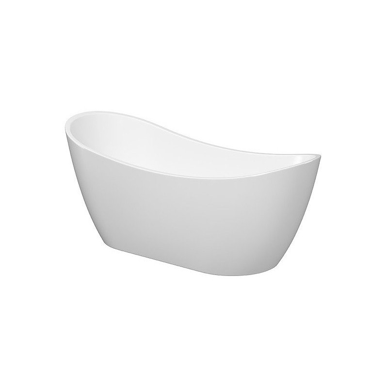 Elegancka wanna owalna Zen 182x71 Cersanit z syfonem chrom - stylowo i funkcjonalnie!