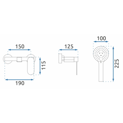 Luksusowa Czarna Bateria Wannowa JS-620903B BERG - Elegancja i Styl w Twojej Łazience
