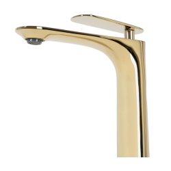 Elegancka Złota Bateria Łazienkowa Wysoka BERG Glamour JS-620901-1G