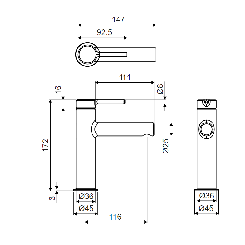 Excellent PI bateria umywalkowa stojąca  złoty szczotkowany