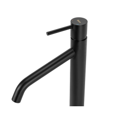 Elegancka Bateria Umywalkowa Level JS-B253-1B - Czarne Wykończenie, Wysoki Profil