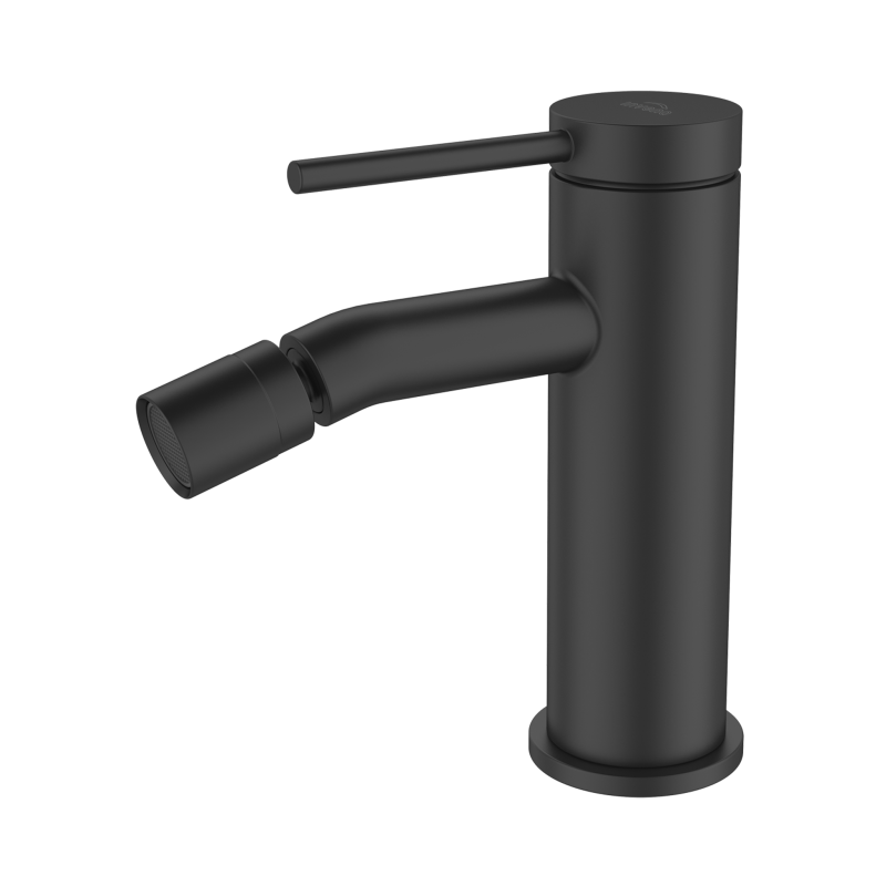 Ekskluzywna bateria bidetowa Invena Kalitea z klik-klakiem, czarna elegancja łazienki