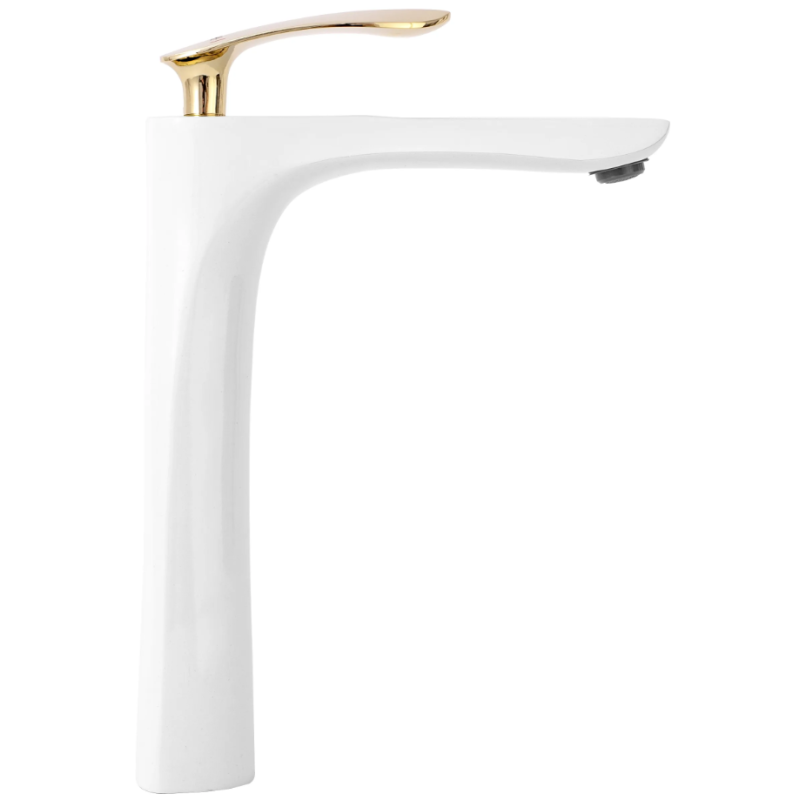 Elegancka Bateria Umywalkowa ORBIT Biało-Złota - Nowoczesny Akcent Twojej Łazienki