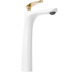 Elegancka Bateria Umywalkowa ORBIT Biało-Złota - Nowoczesny Akcent Twojej Łazienki