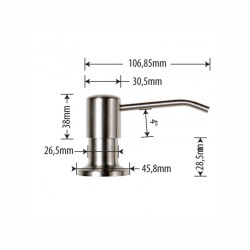 Stylowy Dozownik na Płyn lub Mydło Simi – Kod AA-22-001