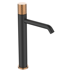 Invena Moonlight - Elegancja Czarnej Baterii Umywalkowej z Rose Gold Akcentem