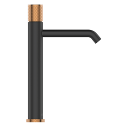 Invena Moonlight - Elegancja Czarnej Baterii Umywalkowej z Rose Gold Akcentem