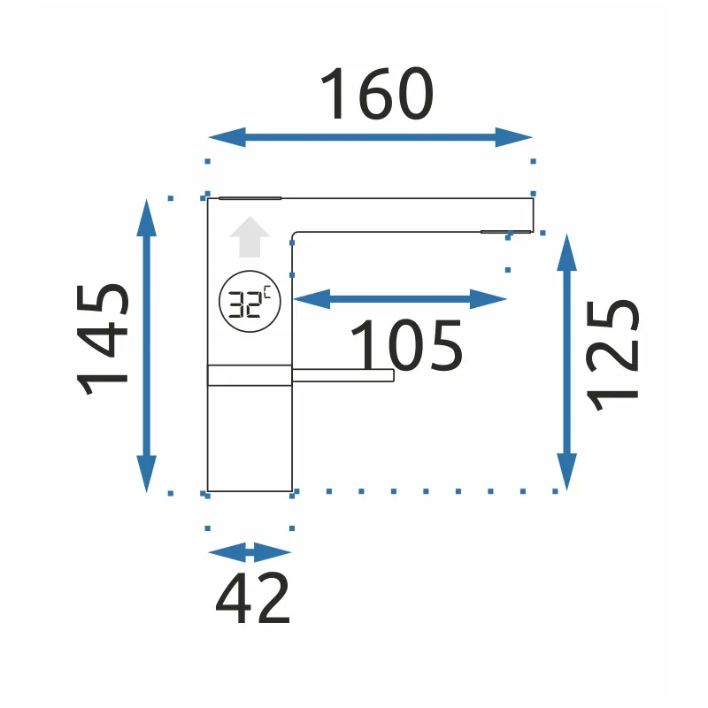 Niska Bateria Umywalkowa AMAR JS-D001B - Elegancja w Czerni