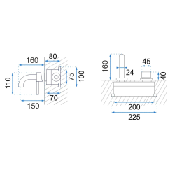 Elegancka Złota Bateria Podtynkowa LUNGO z Boxem - Wyjątkowy Styl i Funkcjonalność!