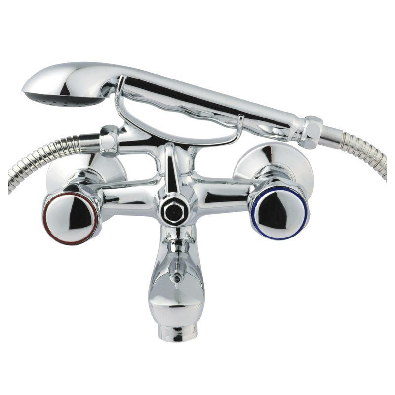 Invena MODENA Chrom - Luksusowy zestaw: bateria wannowa + natryskowy