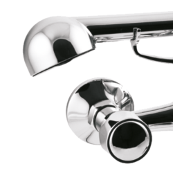 Invena MODENA Chrom - Luksusowy zestaw: bateria wannowa + natryskowy