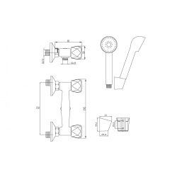 Zestaw prysznicowy Invena MODENA - Design i funkcjonalność w jednym!