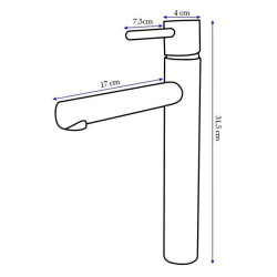Luksusowa Bateria Umywalkowa Tess w Królewskim Złocie – Elegancja na Wysokości