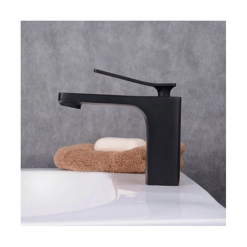 Czarna Bateria Łazienkowa Rea Sonic – Stylowy Wybór dla Twojej Umywalki!