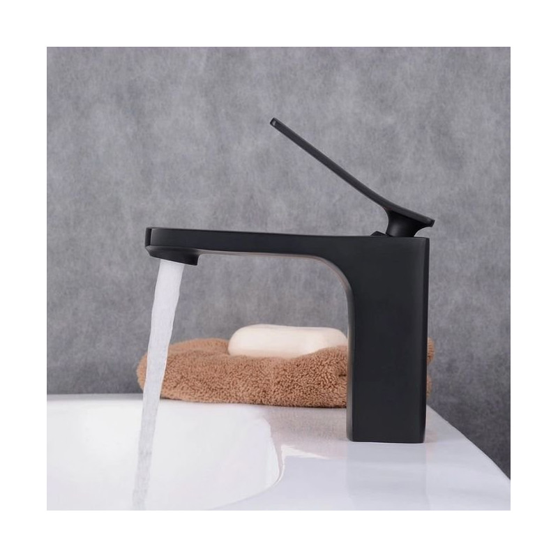 Czarna Bateria Łazienkowa Rea Sonic – Stylowy Wybór dla Twojej Umywalki!