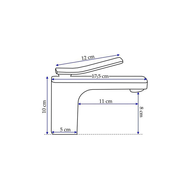 Czarna Bateria Łazienkowa Rea Sonic – Stylowy Wybór dla Twojej Umywalki!